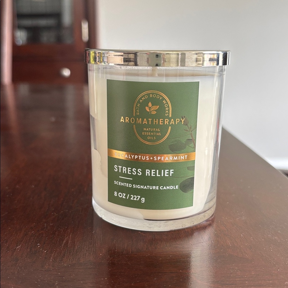 Bath & Body Works Aromatherapy Stress Relief Eucalyptus + Spearmint Candle